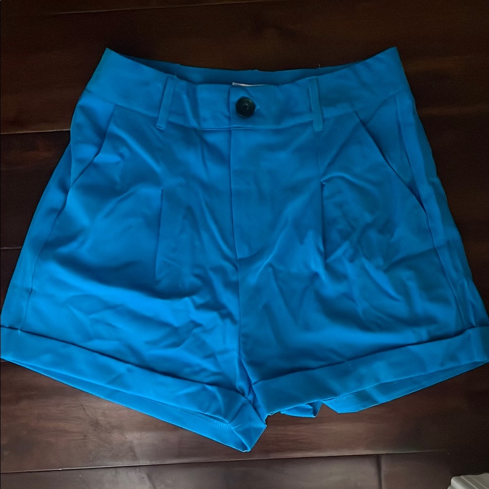 Women's Blue Dressy Shorts